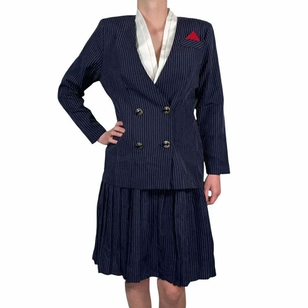 Jenny Petites Vintage 80's Retor Dress Suit
